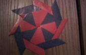 Origami transformerende ster en frisbee