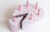 Cake van de kindverjaardag papier