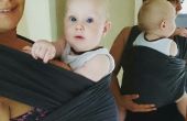 DIY rekbare wrap voor pasgeboren draagdoek