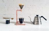 Zelfgemaakte moderne DIY koper koffiezetapparaat