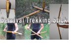 Overleving Trekking stick + mes + speer + Bow + hengel & kompas