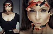 Kim Kardashian geplakt op gezicht - SFX make-up Tutorial