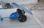Draagbare zonne-Generator op een fiets aanhangwagen voor Burning Man