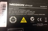 Verwijdering van de Medion Akoya E1317T HDD Upgrade