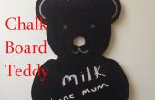 Cute Teddy koelkast Chalk Board