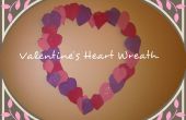 DIY hart vormige Valentijnsdag krans