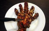 Hand Meatloaf verbrand