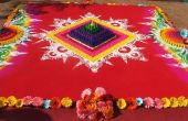 Indiase bruiloft speciale Galicha... Kleuren tapijt