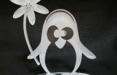 Ik hou van je Penguin - gemaakt voor mijn vrouw :-) lasercut