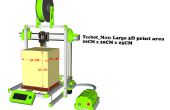 TeeBotMax! Opensource opvouwbare 3D printer. Gratis plannen! 