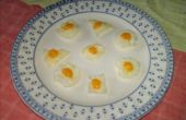 Beet-grootte gebakken eieren