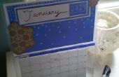 Hoe maak je een herbruikbare januari sneeuw kalender