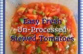 Eenvoudig verse Un-Processed gestoofde tomaten
