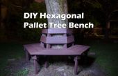 DIY zeshoekige boom Bench van houten Pallets - 100% Pallet hout