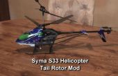 Syma S33 helikopter Tail Rotor Blade Mod