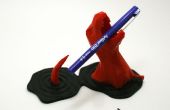 3D afgedrukt T-Rex pennenhouder