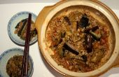 Pittige aubergines met varkensvlees ~ Chinese klei Pot schotel