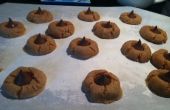 Gemakkelijk 4-ingrediënt pindakaas Blossom Cookies