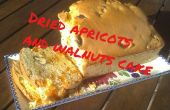 Walnoten en gedroogde abrikozen taart