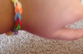Rainbow loom sleutelhanger armband