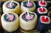 Kaarsen van bijenwas Sushi