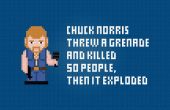 Chuck Norris en een granaat - Cross Stitch gratis PDF patroon