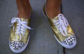DIY Glittery schoenen