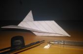 Pen Nib formaat papier vliegtuig
