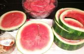 Snelle en puinhoop-vrije manier te snijden watermeloen