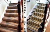 Vernieuwen van oude vloerbedekking trap