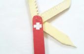Het maken van een juiste Zwitserse leger mes met Popsicle stokken (normale grootte.) V2.0