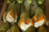 Fiori di Zucca ripieni ~ gevulde courgette bloemen