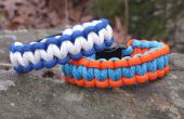 Hoe maak je een armband van twee kleuren Survival