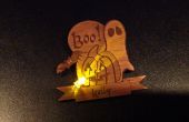 Gemaakt op Techshop - flikkerende LED Laser-gesneden Halloween Badge