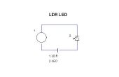 Lichtsensor vormen LDR en LED