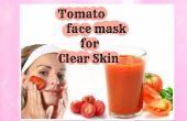Tomaat gezichtsmasker voor heldere huid