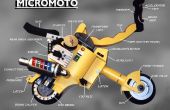 MICROMOTO mini opvouwbare draagbare motorfiets