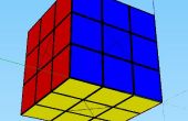 Rubik's Cube bezig met Google SketchUp