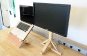 Minimale moderne hout Computer staat