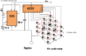 LED kubus met 4020 Ic en 555 IC