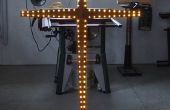 5' 100 licht LED houten kruis Kerstdecoratie