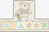 Ik hou van mijn Bear 3D Childrens deur teken