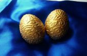 DIY goud reliëf eieren