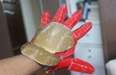 Realistische MK 42 Iron man handschoen 3D met verwering afgedrukt
