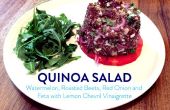 Quinoa salade met watermeloen en Vinaigrette van citroen Chevril