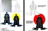 Batman digitale inkt andColoring