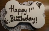 De Cake van de verjaardag van de pup! 