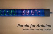 Arduino Parola Zone tijdweergave Msg