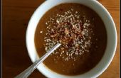 Vegan langzame fornuis Butternut Squash Potage met Chili en cacao poeder voor de Winter