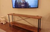 $100 industriële console tabel - touw, hout & Iron